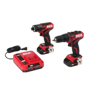 CB736701 2-Tool Drill Kit: PWRCore 12 Brushless 12V 1/2 Inch Cordless Drill Driver and 1/4 Inch Hex Impact Driver, Includes Two 2.0Ah Lithium Batteries and One PWRJump Charger