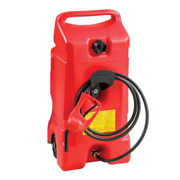 14 Gallon Portable Gas Fuel Tank with Pump, 2 Pack, Red - Image 2