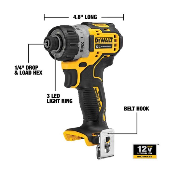 XTREME 12-Volt Max Brushless 1/4-in Cordless Screwdriver - Image 3