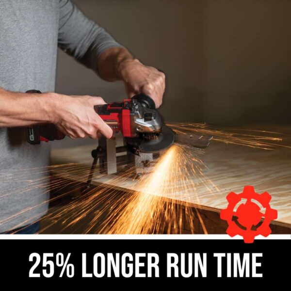PWR CORE 20 4.5-in 20-volt Sliding Switch Cordless Angle Grinder (Charger Included and 1-Battery) - Image 4