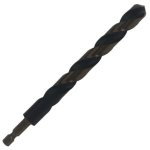 6-Piece 31/64-in x 5-7/8-in Black and Gold Coated Hss Twist Drill Bit