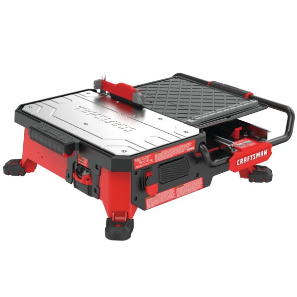 V20 7-in 30-Amp Tabletop Sliding Table Cordless Tile Saw (Battery Included) - Image 8
