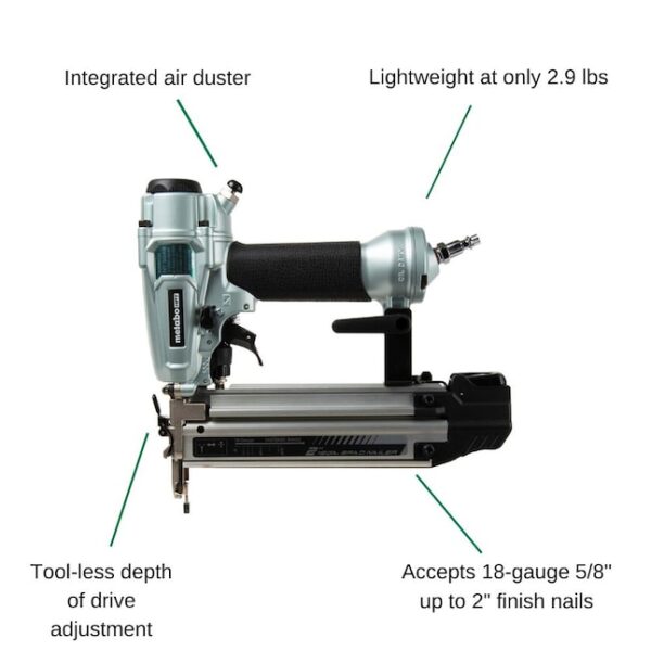 HPT NT50A5M 18-Gauge Pneumatic Brad Nail Gun (Nailer) - Image 2