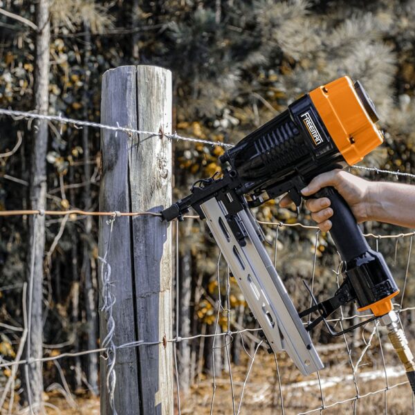 9-Gauge Fencing Stapler 1/2-in Medium Crown Construction Pneumatic Stapler - Image 6