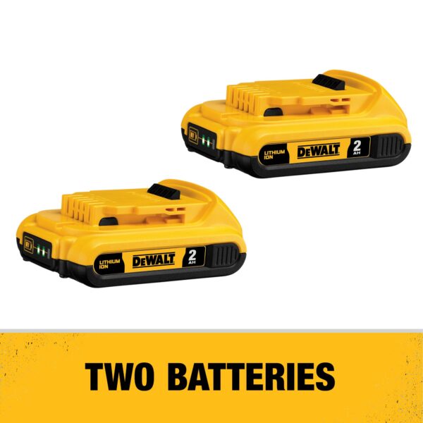 4-Tool 20-Volt Max Brushless Power Tool Combo Kit with Soft Case (2-Batteries and charger Included) - Image 2