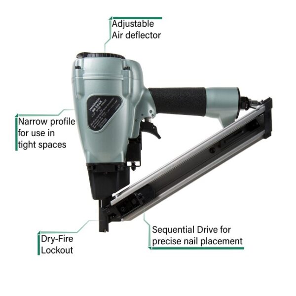 HPT NR38AKM Pneumatic Metal-connecting Nail Gun (Nailer) - Image 2