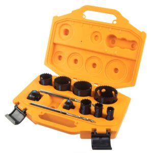 Spyder Bi-metal Arbored Hole Saw Kit Set (11-Piece) with Hard Case