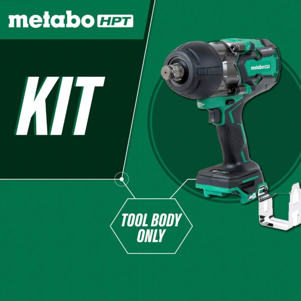 HPT MultiVolt 36-volt Variable Speed Brushless 3/4-in square Drive Hybrid Cordless and Corded Impact Wrench (Tool only) - Image 4