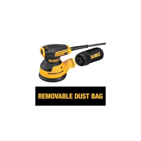 Power Sanders DWE6423 3-Amp Corded Orbital Sander with Dust Management - Image 5