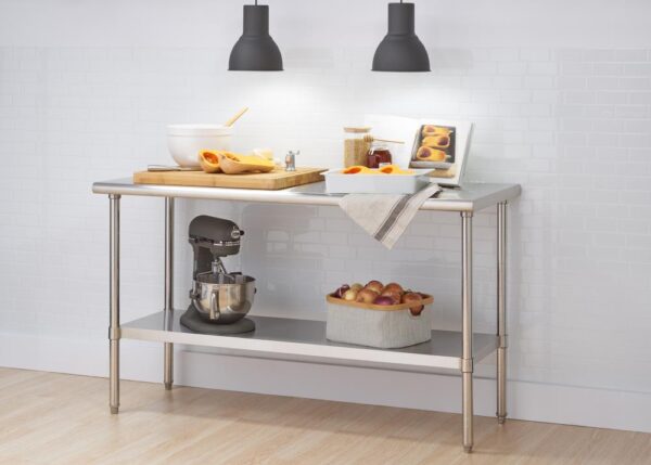TRINITY 60-in W x 34.65-in H Ecostorage Stainless Steel Work Bench - Image 3