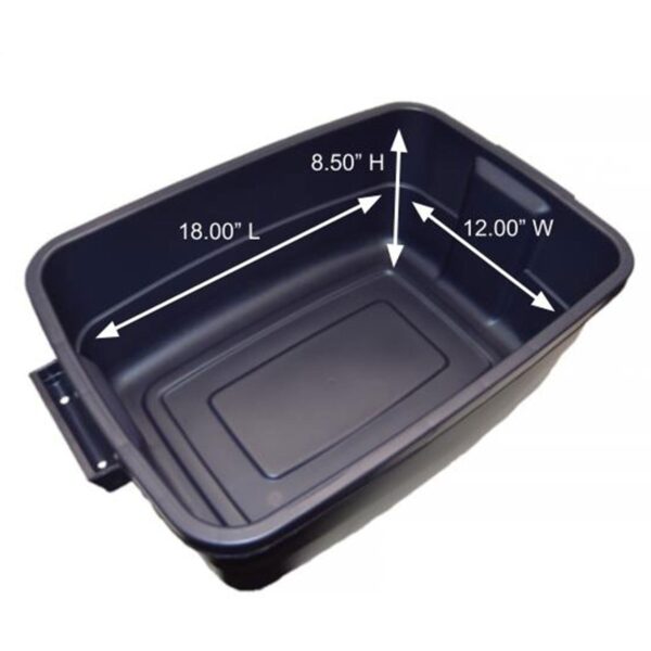 10 Gallon Stackable Storage Container, Dark Indigo Metallic (6 Pack) - Image 8