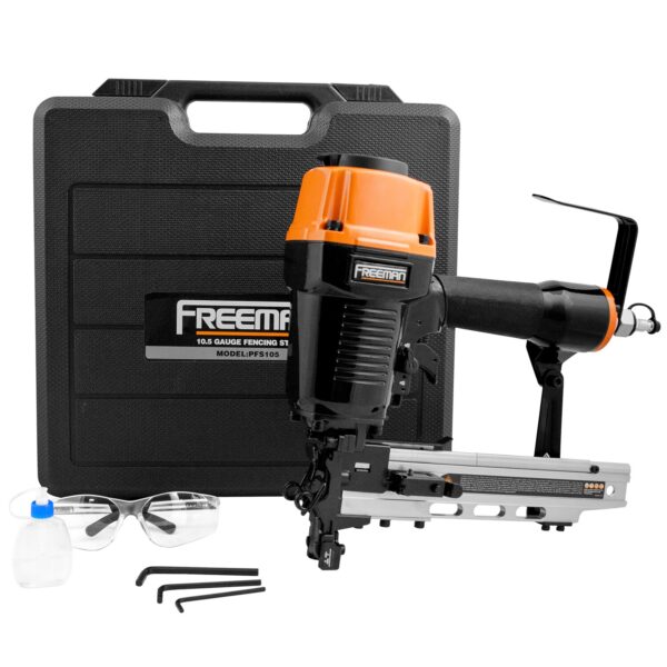 10.5-Gauge Fencing Stapler 1/2-in Medium Crown Construction Pneumatic Stapler - Image 2