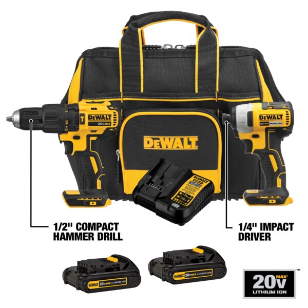 2-Tool 20-Volt Brushless Power Tool Combo Kit with Soft Case (2-Batteries and charger Included) - Image 8