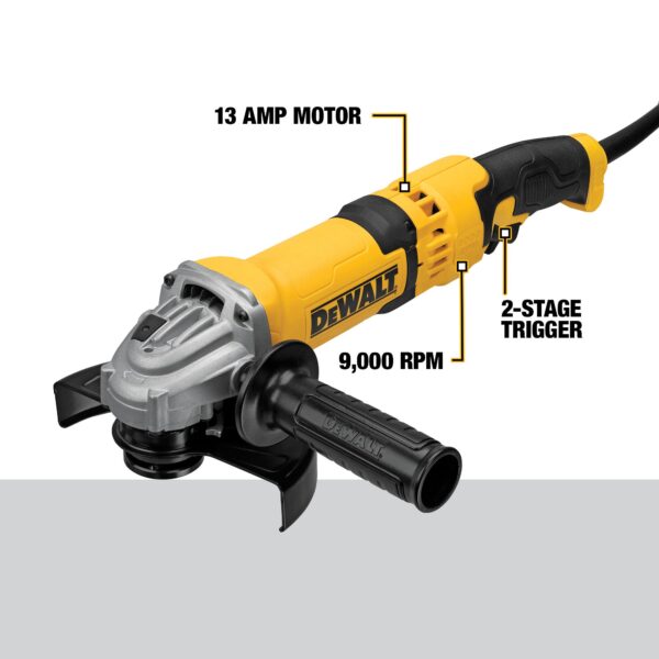 4.5-in-Amp Trigger Switch Corded Angle Grinder - Image 2