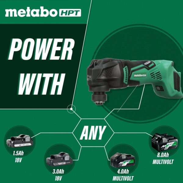 HPT Cordless Brushless 18-volt Variable Speed Oscillating Multi-Tool - Image 6