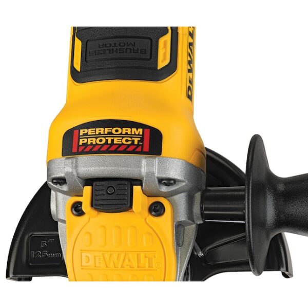 DCG415W1 5-in 20-volt Max-Amp Paddle Switch Brushless Cordless Angle Grinder (Charger Included and 1-Battery) - Image 4