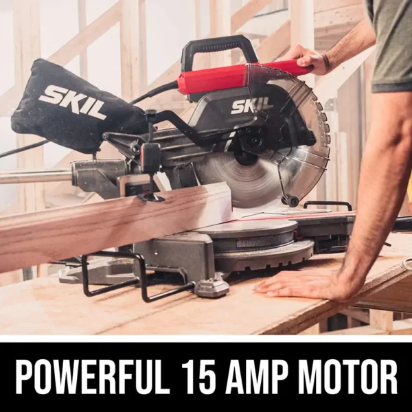 10-in 15-Amp Dual Bevel Sliding Compound Corded Miter Saw - Image 2