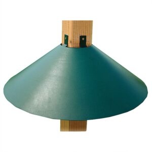 Metal Wrap Around Bird Feeder Squirrel Baffle Guard for 4 x 4 Inch Pole