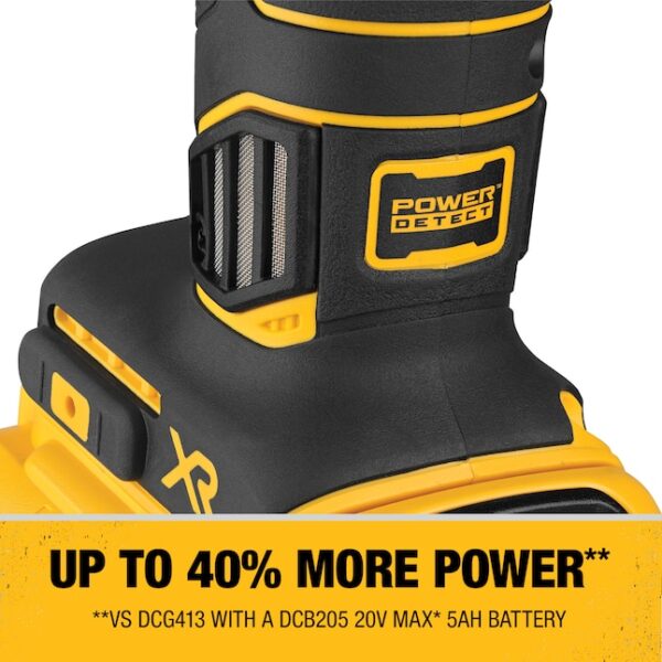 DCG415W1 5-in 20-volt Max-Amp Paddle Switch Brushless Cordless Angle Grinder (Charger Included and 1-Battery) - Image 12