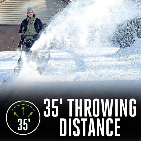 POWER+ 56-volt 21-in Single-stage Push Cordless Electric Snow Blower (Battery and Charger Not Included) - Image 5