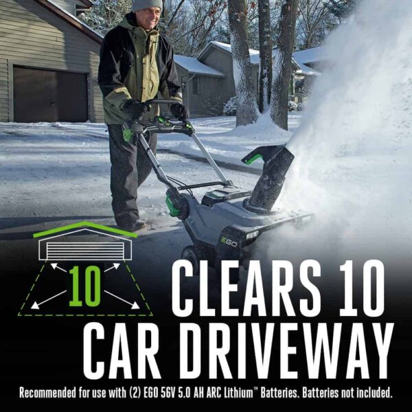 POWER+ 56-volt 21-in Single-stage Push Cordless Electric Snow Blower (Battery and Charger Not Included) - Image 6