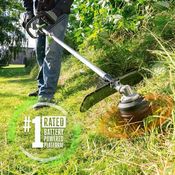 56-volt 15-in Split Shaft Attachment Capable Battery String Trimmer 5 Ah (Battery and Charger Included) - Image 5