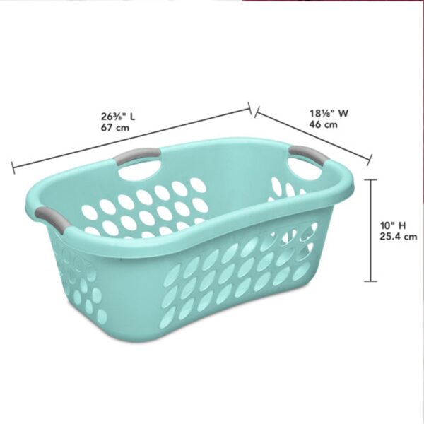 1.25 Bushel Plastic Clothes Laundry Basket (6 Pack) - Image 2