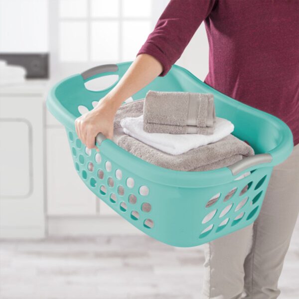 1.25 Bushel Plastic Clothes Laundry Basket (6 Pack) - Image 3