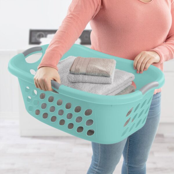 1.25 Bushel Plastic Clothes Laundry Basket (6 Pack) - Image 4