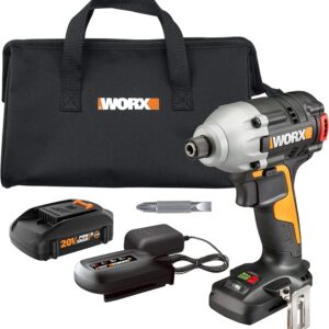 Nitro Power Share 20-volt Max 1/4-in Variable Speed Cordless Impact Driver (1-Battery Included)