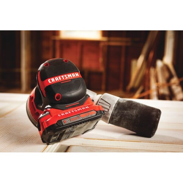 Power Sanders CMCW220B V20 20-Volt Cordless Random Orbital Sander with Dust Management - Image 13