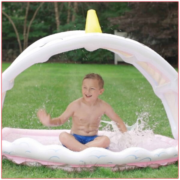Sunsmart Rainbow Unicorn Shade N  Splash Sprinkler and Splash Pad 5.5 - Image 4