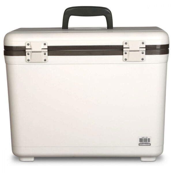 Engel 19 Quart Fishing Live Bait Dry Box Ice Cooler with Shoulder Strap, White - Image 6