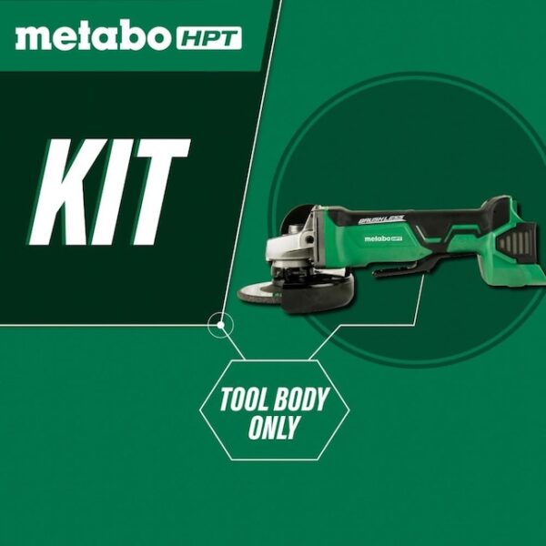 HPT G18DBALQ4M MultiVolt 4.5-in 18-Volt Paddle Switch Brushless Cordless Angle Grinder - Image 2
