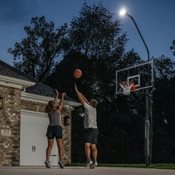 Silverback LED Basketball Hoop Light Illuminates Backboard, Rim, and Court and Fits Most in-Ground Hoops - Image 5