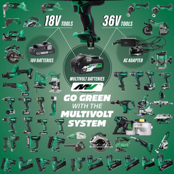 HPT G18DBALQ4M MultiVolt 4.5-in 18-Volt Paddle Switch Brushless Cordless Angle Grinder - Image 8