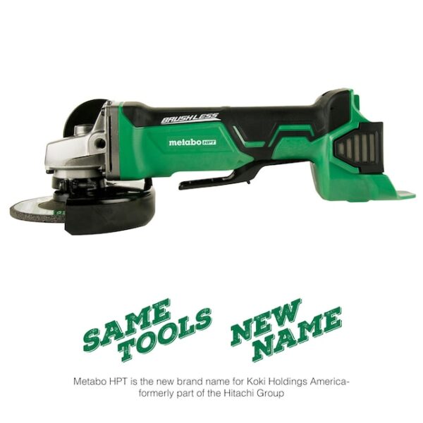 HPT G18DBALQ4M MultiVolt 4.5-in 18-Volt Paddle Switch Brushless Cordless Angle Grinder - Image 9