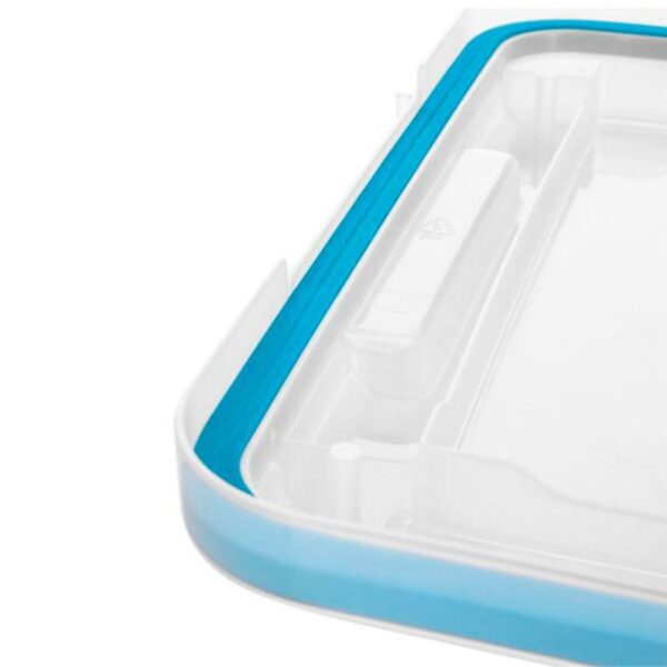 54-Qt Clear Plastic Stackable Storage Bin w/ Gasket Latch Lid, 12 Pack - Image 3