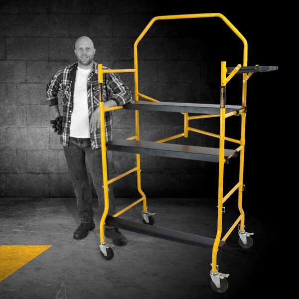 5?? High Portable Jobsite Series Mobile Scaffolding with Locking Wheels - Image 3