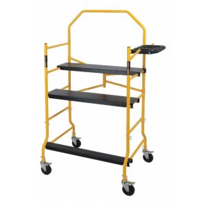 5?? High Portable Jobsite Series Mobile Scaffolding with Locking Wheels