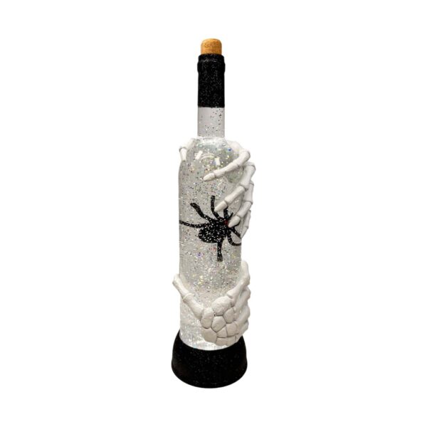 Skeleton Shimmer Bottle  with LED Light ?C 15 Tall