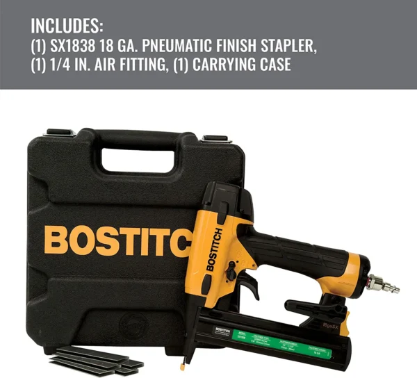 SX1838K 18-Gauge 7/32-in Narrow Crown Finish Pneumatic Stapler - Image 2