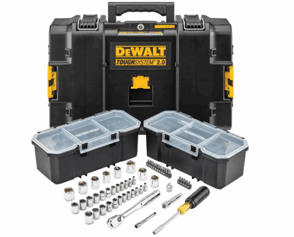 DWMT45153 TOUGHSYSTEM 2.0 3/8 in. Drive Mechanics Tool Set (53-Piece)