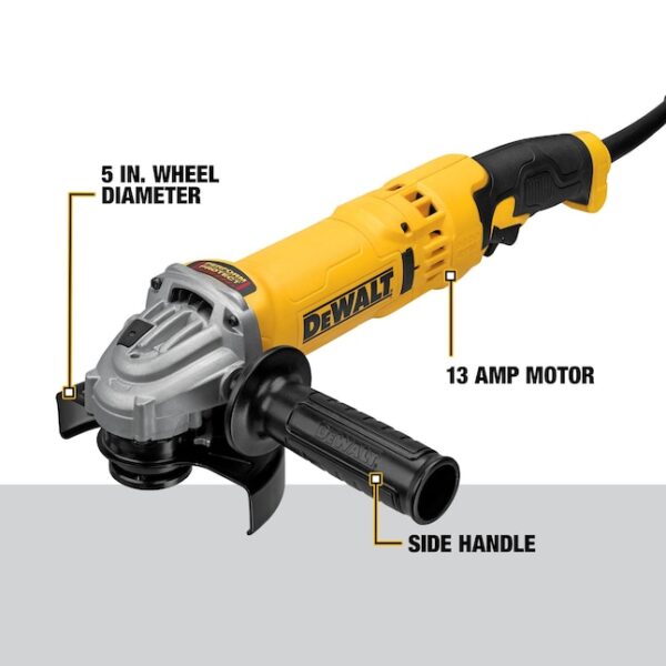 DWE43113 4.5-in-Amp Trigger Switch Corded Angle Grinder - Image 2