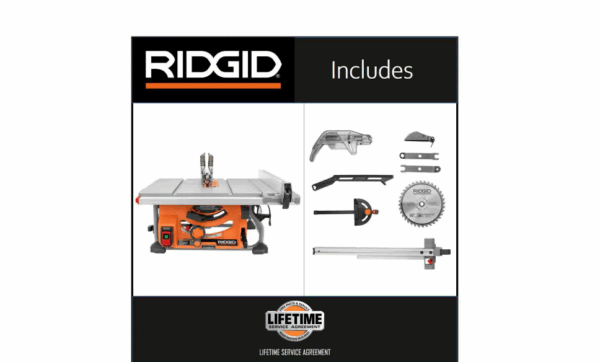 R4518NS 15 Amp 10 in. Portable Jobsite Table Saw (No Stand) - Image 2