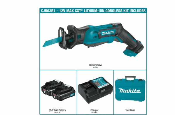 RJ03R1 12-Volt MAX CXT Lithium-Ion Cordless Reciprocating Saw Kit - Image 2