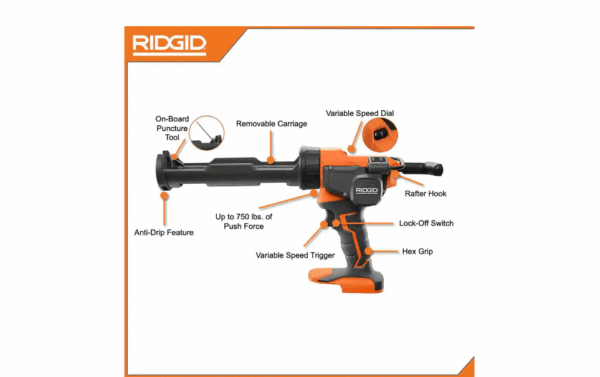 R84044B 18V Cordless 10 oz. Caulk Gun and Adhesive Gun - Image 3