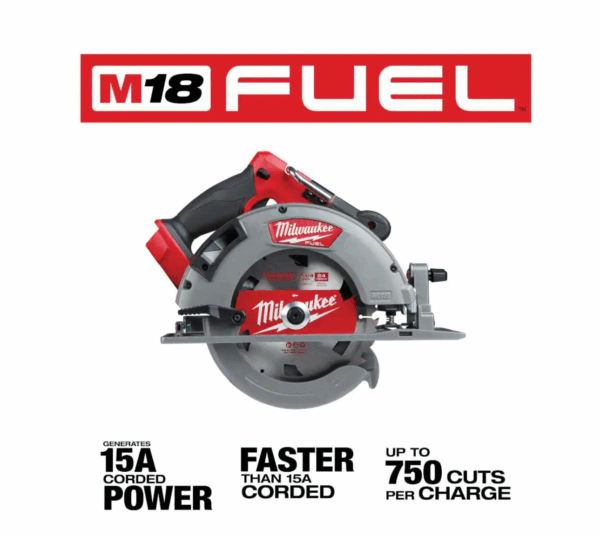 2732-20 M18  18V Lithium-Ion Brushless Cordless 7-1/4 in. Circular Saw (Tool-Only) - Image 3