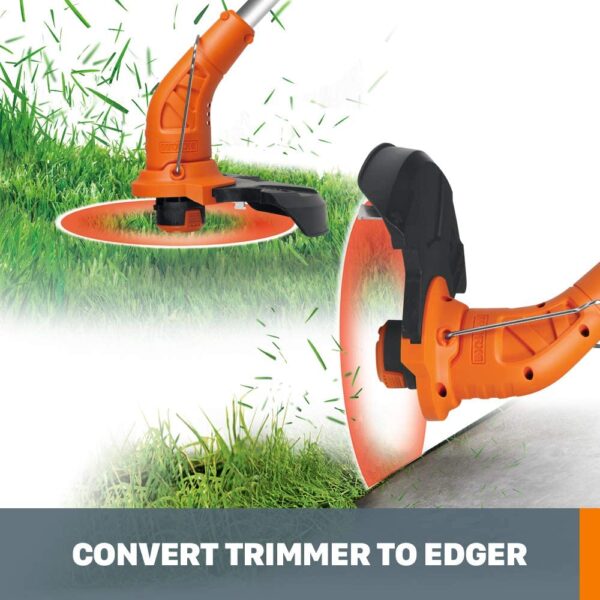 WG154 20V PowerShare 10    12  Cordless String Trimmer and Edger (Battery   Charger Included) - Image 3