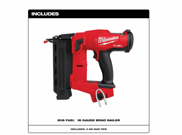 2746-20 M18 FUEL 18-Volt Lithium-Ion Brushless Cordless Gen II 18-Gauge Brad Nailer (Tool-Only) - Image 3